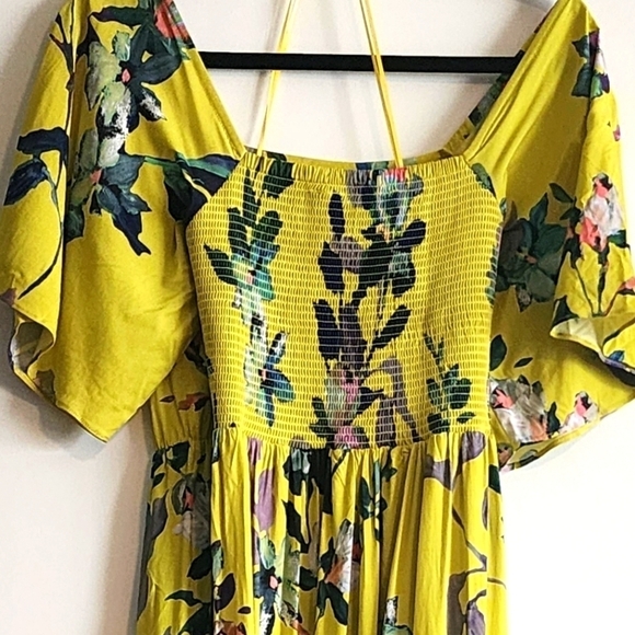 Soft Surroundings Maise Floral Square Neck Maxi Dress Size PM - Picture 6 of 7